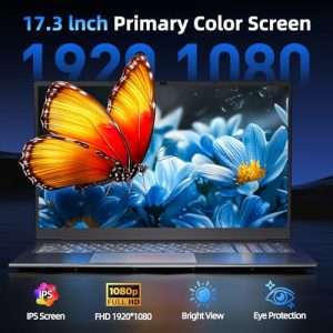 Naclud 17.3″ Laptop: Win 11, Celeron I3, 4GB RAM, 128GB SSD