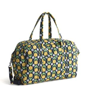 Vera Bradley Daffodil Cotton Weekender Travel Bag