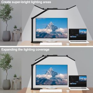 Micomlan Architect Desk Lamp – Auto-Dimming LED with Swing Arm
