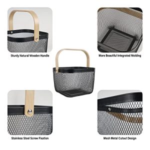 SANHSEHOME Metal Mesh Harvest & Storage Basket