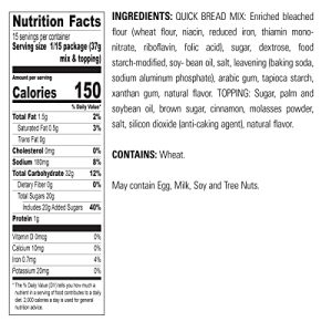 Krusteaz Cinnamon Swirl Quick Bread Mix – 12-Pack