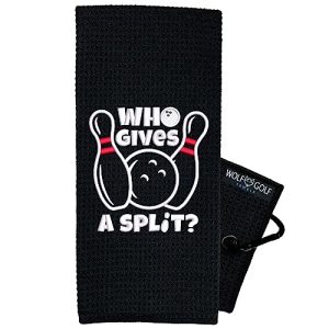 Funny Bowling Towel - "Who Gives A Split" Bowling Gift
