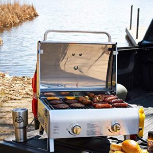 Pit Boss 75275 Stainless Steel 2-Burner Portable Grill