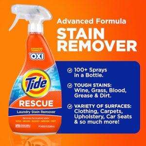 Tide + Oxi Stain Remover for Clothes, Carpet & More (4-Pack)