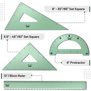 Mr. Pen 4-Pack Metal Geometry Set – Drafting & Math Kit