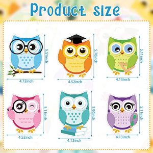 Gueevin Owl Shaped Sticky Notes 6 Pack