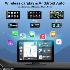9″ Wireless Carplay Screen & 4K Dash Cam with Backup Camera