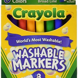 Crayola 8ct Washable Broad Line Markers – Kids Art