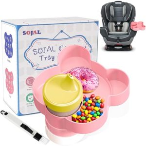 BlueOrigin Car Seat Snack Tray - Kids Travel Food Plate