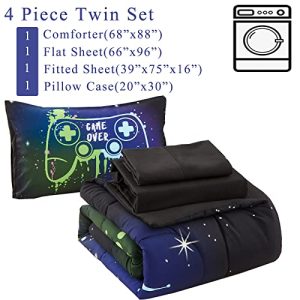 Kids Gaming Bedding Set Twin – 4 Piece Gamer Comforter