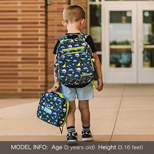 Mibasies Toddler Boys Galaxy Dinosaur Backpack 2-4