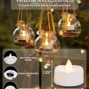 MerryNights 100-Pack Flameless LED Tea Light Candles