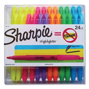 Sharpie Pocket Highlighters, Assorted Colors 24-Count