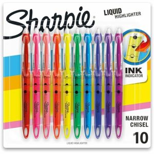 Sharpie Liquid Chisel Tip Highlighters - 10 Count
