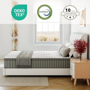 SynthoSpace 12″ Full Hybrid Mattress: Memory Foam & Coils