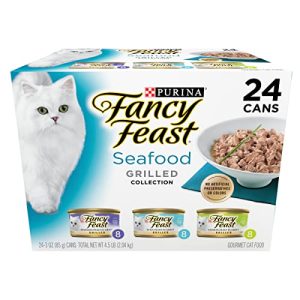 Fancy Feast Grilled Wet Cat Food Seafood Variety - 24 Cans