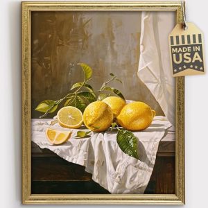 Lemon Still Life Art Print – Kitchen & Farmhouse Decor