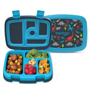 Bentgo Kids Dinosaur Print Leak-Proof 5-Compartment Lunch Box