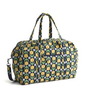 Vera Bradley Daffodil Cotton Weekender Travel Bag