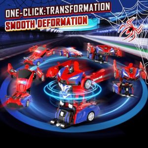 Febyhim RC Transforming Car with LED Lights