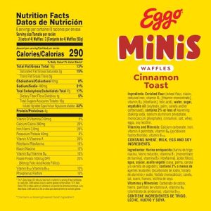 Eggo Minis Cinnamon Toast Waffle Bites Family Pack 24ct