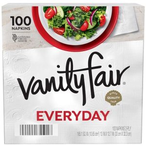Vanity Fair Everyday Soft Paper Napkins – 100 Count