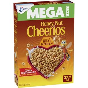 Honey Nut Cheerios Cereal: Heart Healthy, Gluten-Free Mega