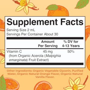 MaryRuth Organics Kids Vitamin C Drops – Vegan Immune Support
