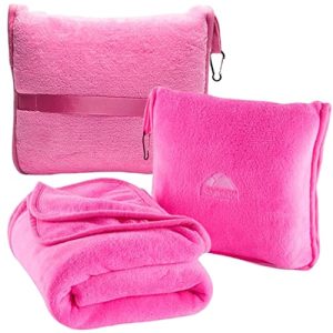 BlueHills Premium Soft Travel Blanket & Pillow Combo