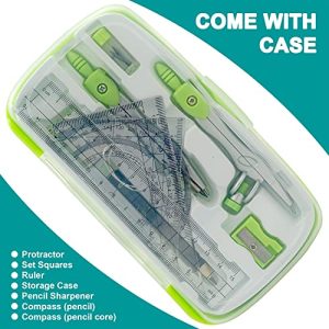 Akuoly Green Geometry Compass & Maths Set for Students