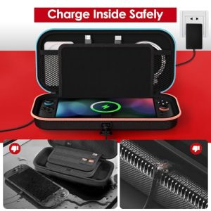 Ivoler Nintendo Switch 2 Charging Travel Case Black