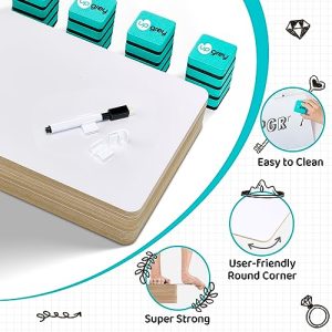 32 Pack Dry Erase Lapboards – Classroom Mini Whiteboards
