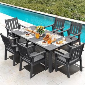 YEFU HIPS 7-Piece Outdoor Dining Set for 6