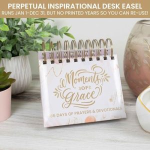 Undated Religious Desk Easel Calendar – Moments of Grace