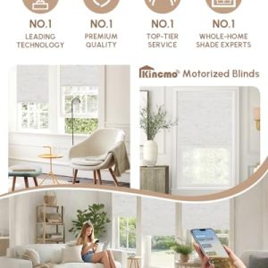 Kincmo Smart Motorized Blackout Blinds with Voice Control
