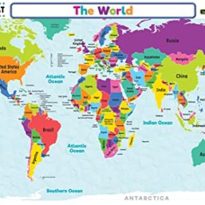 Teacher The World Map Learning Mat