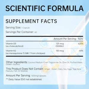 ANTYTALK Vitamin D3 K2: Bone, Heart & Immune Support