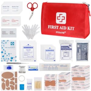 150-Piece Small First Aid Kit with Foil Blanket & Scissors