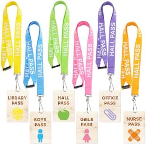 Ceiba Tree Hall Pass Lanyards & School Passes 6-Pack