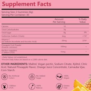 Premium Feminine Balance Gummies for Women – Pineapple Flavor
