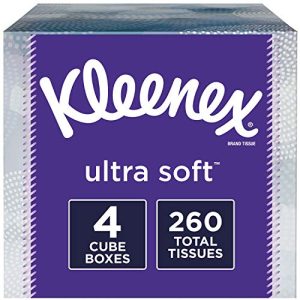 Kleenex Ultra Facial Tissue – 4 Upright Boxes, 65 Ct
