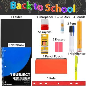 Trailmaker 24-Pack Bulk School Supplies K-12