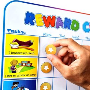 Large Magnetic Reward Chart for Kids – 1 Kid Version