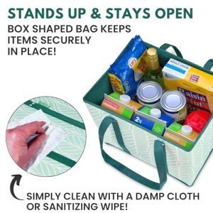 3-Pack Reusable Grocery Bags – Heavy Duty Foldable Totes