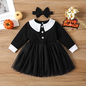 Sinhoon Baby Girls Halloween Dress – Long Sleeve Toddler Outfit