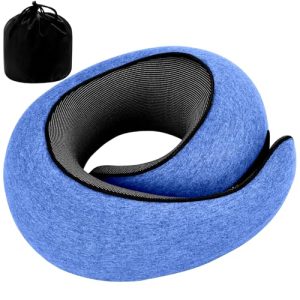 Memory Foam Neck Support Travel Pillow for Car & Office
