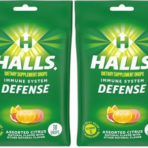 Halls Cough Drops – Assorted Citrus, 30-ct (2 Pack)