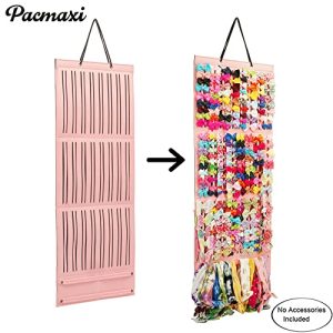 Baby Girl Hair Bows & Clips Holder – Pink Wall Hanging