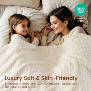 Ultra Soft Fleece Blanket Queen – Plush Shaggy Waffle Throw