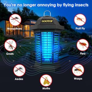 GOOTOP Bug Zapper – Outdoor & Indoor Electric Fly Killer